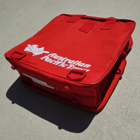 Vintage Australian Pacific Tours Tote Travel Box Luggage Bag, mate! - Picture 4 of 9